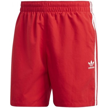 Textil Homem Fatos e shorts de banho adidas color Originals 3 Stripe Swims Vermelho