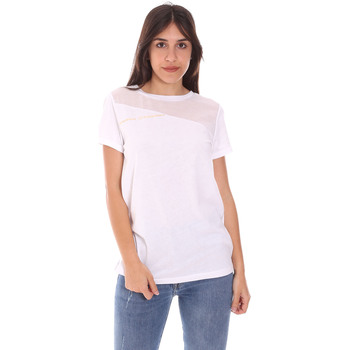 Textil Mulher T-shirts e Pólos Ea7 Emporio Armani 3KTT34 TJ4PZ Branco