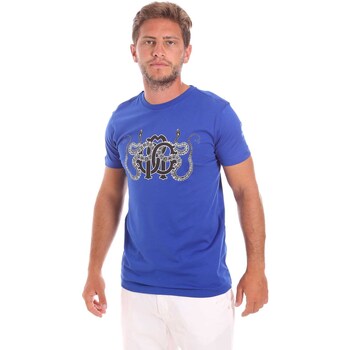 Textil Homem T-shirts e Pólos Roberto Cavalli HST66B Azul