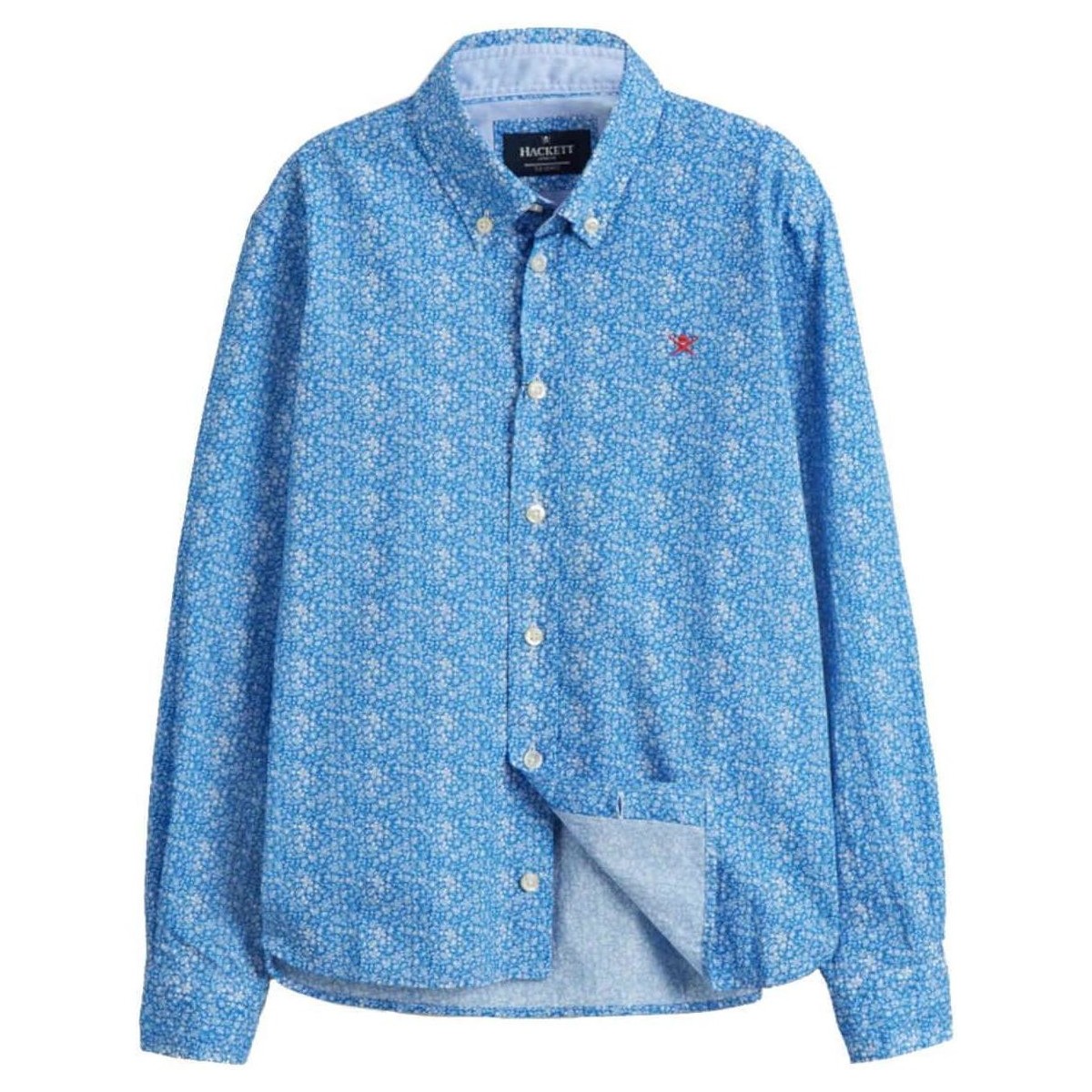 Textil Rapaz Camisas mangas comprida Hackett  Azul