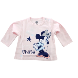 Textil Criança T-shirt mangas compridas Disney DIS MF 51 02 1322 Rosa