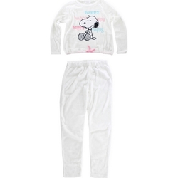 Textil Mulher Pijamas / Camisas de dormir Snoopy HS3644 WHITE Blanco