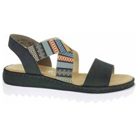 Sapatos Mulher Sandálias Rieker V44G814 Grafite, Cinzento, Azul