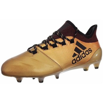 Sapatos Homem Chuteiras adidas Originals X 171 FG Leather Dourado, Preto
