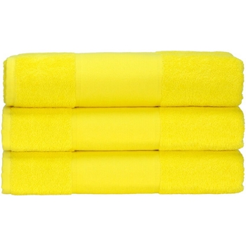 Casa Toalha e luva de banho A&r Towels 50 cm x 100 cm RW6036 Amarelo Brilhante