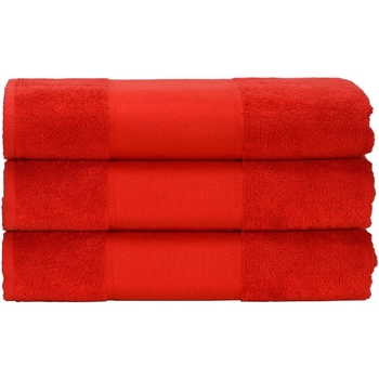 Casa Toalha e luva de banho A&r Towels 50 cm x 100 cm RW6036 Vermelho Fogo