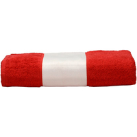 Casa Toalha e luva de banho A&r Towels 50 cm x 100 cm RW6040 Vermelho Fogo