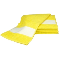 Casa Toalha e luva de banho A&r Towels 30 cm x 140 cm RW6042 Amarelo Brilhante