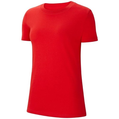 Textil Mulher T-Shirt mangas curtas Nike patent Wmns Park 20 Vermelho