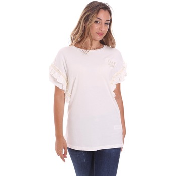Textil Mulher T-shirts e Pólos Fracomina FS21ST3012J400N5 Branco