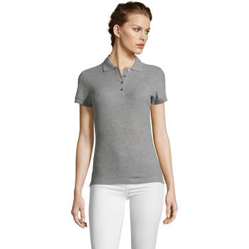 Textil Mulher Herman & Sons Sols PEOPLE POLO MUJER Gris