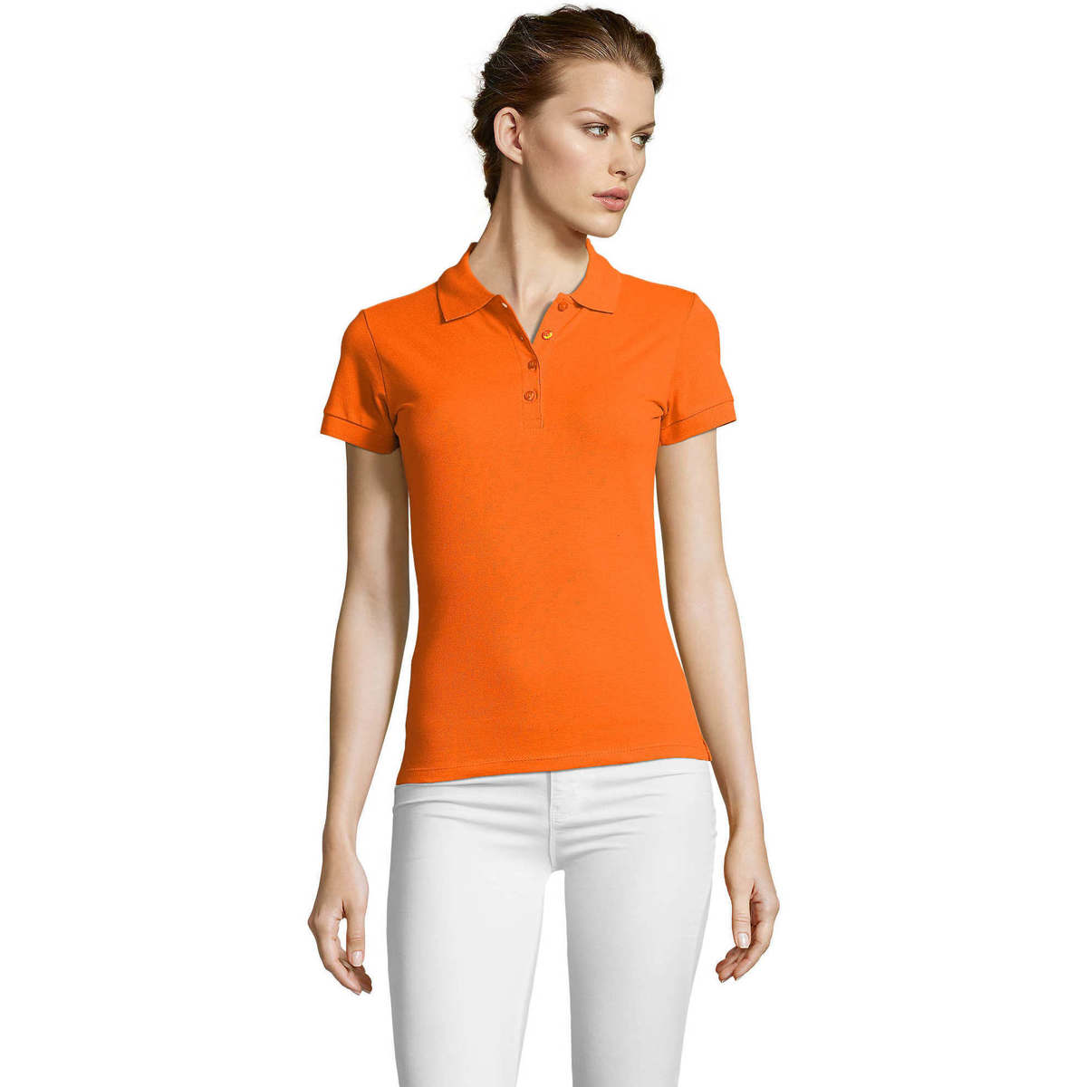 Textil Mulher polo-shirts women belts office-accessories PEOPLE POLO MUJER Laranja