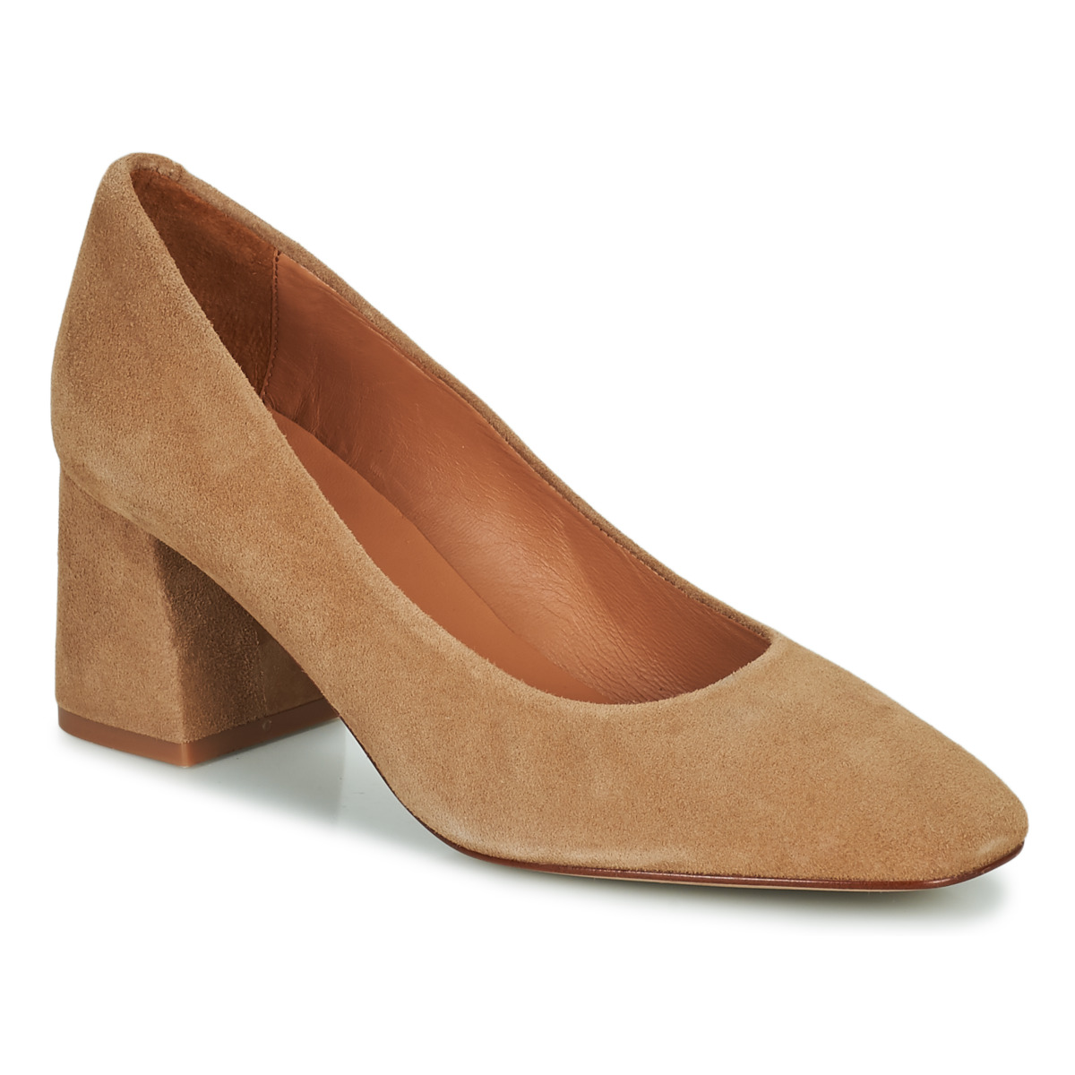 Sapatos Mulher Escarpim JB Martin TAMARA Veludo / Camel