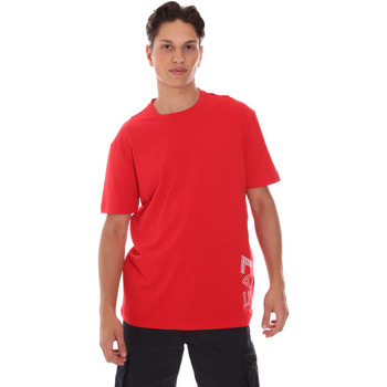 Textil Homem T-shirts e Pólos Ea7 Emporio Armani 3KPT23 PJ9TZ Vermelho