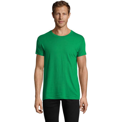 Textil Homem T-Shirt mangas curtas Sols REGENT FIT CAMISETA MANGA CORTA Verde