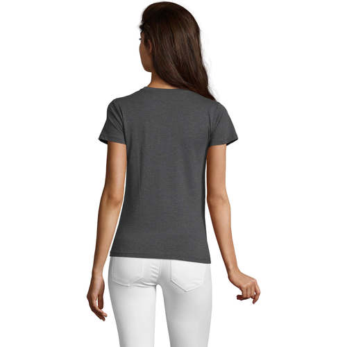 Sols REGENT FIT CAMISETA MUJER  MANGA CORTA EN  100% algodón Cinza