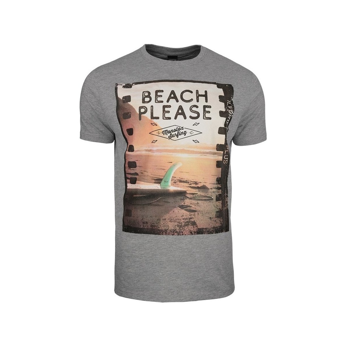 Textil Homem T-Shirt mangas curtas Monotox Beach Cinza