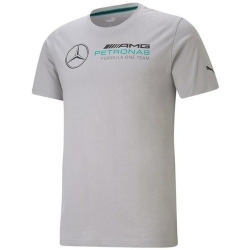 Textil Homem T-Shirt mangas curtas Puma Mercedes F1 Logo Cinza