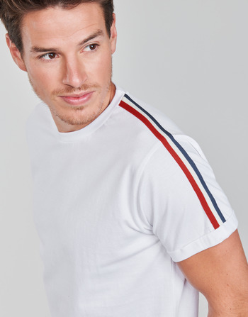 zigzag-pattern short-sleeve polo shirt