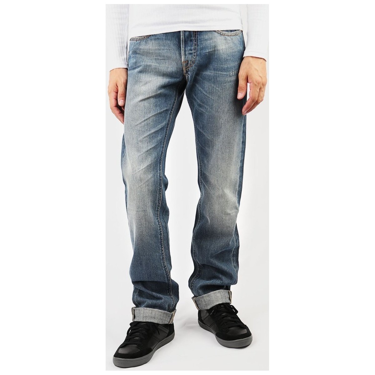 Textil Homem Calças Jeans Lee Blake L708CRCH Azul