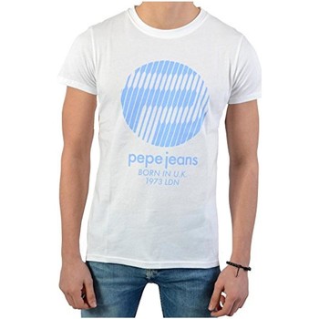 Textil Rapaz T-Shirt mangas curtas Pepe THOMMER JEANS  Branco