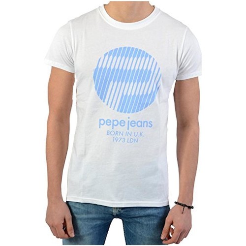 Textil Rapaz T-Shirt mangas curtas Pepe JEANS flare  Branco