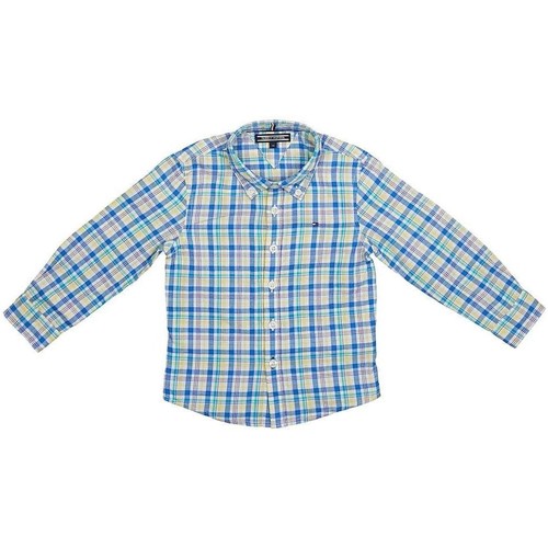 Textil Rapaz Camisas mangas comprida Tommy Hilfiger  Multicolor