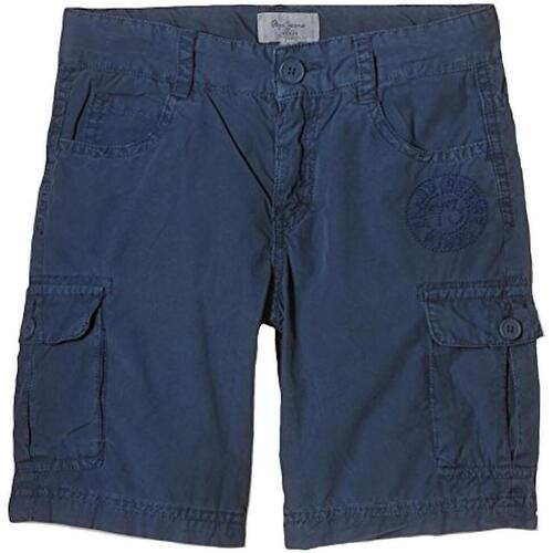 Textil Rapaz Shorts / Bermudas Pepe JEANS passe  Azul