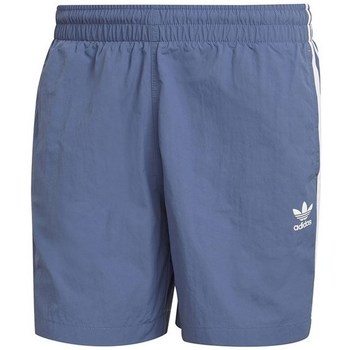 Textil Homem Calças curtas adidas Originals 3STRIPE Swims Azul