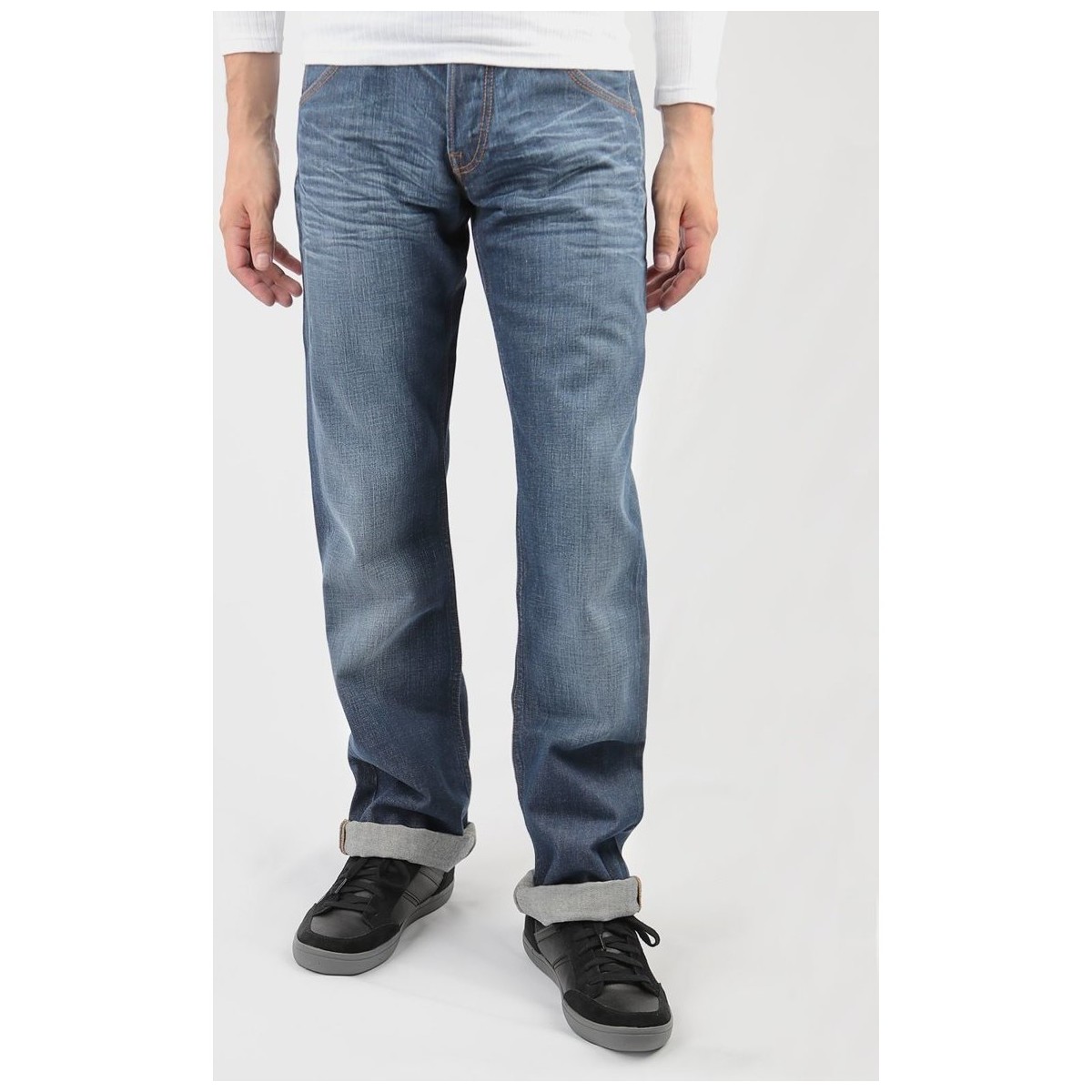 Textil Homem Calças Sweaty Jeans Lee Flint L702RNSM Azul