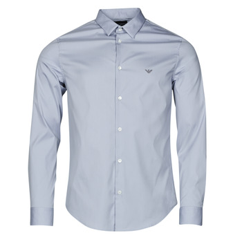Textil Homem Camisas mangas comprida Emporio Armani 8N1C09 Azul / Claro