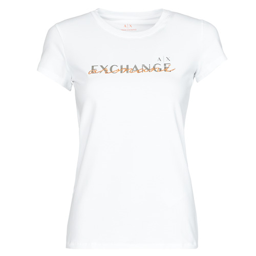 Textil Mulher T-Shirt mangas curtas Armani Exchange 3LYTKD Branco