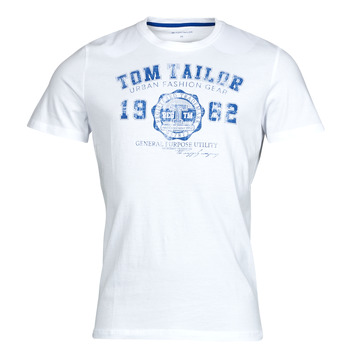 Textil Homem T-Shirt mangas curtas Tom Tailor 1008637 Branco