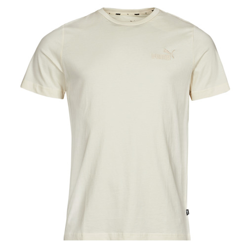 Textil Homem T-Shirt mangas curtas Puma limone ESS+ EMBROIDERY LOGO TEE Branco