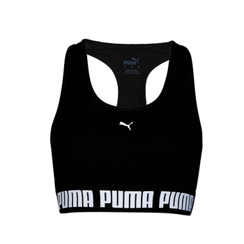 Textil Mulher Tops e soutiens de desporto Puma MID IMPACT PUMA STRONG BRA PM Preto