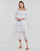 Textil Mulher Vestidos compridos telefon Guess 3 QTR SLV AMBERLEE DRESS Branco