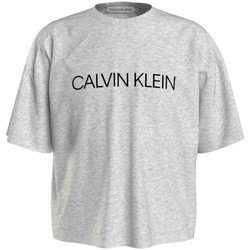 Textil Rapariga T-Shirt mangas curtas Calvin Klein Jeans  Cinza