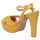 Sapatos Mulher Sandálias Own SANDALIAS  W1901207. MODA JOVEN MOSTAZA Amarelo