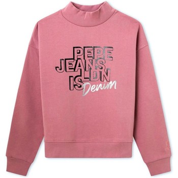 Textil Rapariga Sweats Pepe logo jeans  Rosa