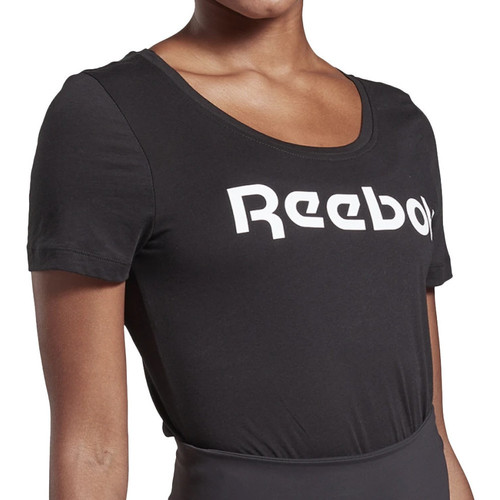 Textil Mulher Reebok Camo T Shirt Reebok Sport  Preto