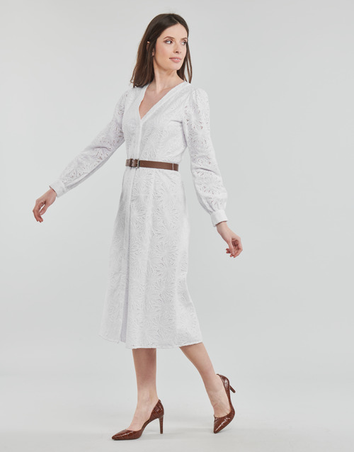 MICHAEL Michael Kors PALM EYELET KATE DRESS Branco