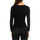 Textil Mulher T-shirt mangas compridas Intimidea 210397-NERO Preto