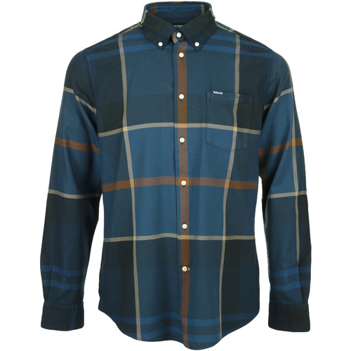 Textil Homem Camisas mangas comprida Barbour começa em 1894 em South Shields no norte da Inglaterra. A Azul