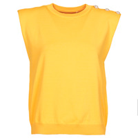 Textil Mulher logo crest cotton sweatshirt Moony Mood LOPSOE Amarelo