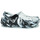 Sapatos Tamancos Crocs CLASSIC MARBLED CLOG Preto / Branco