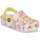 Sapatos Rapariga Tamancos You Crocs CLASSIC CLOG  creative dye Branco / Multi