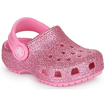 Sapatos Criança Tamancos Crocs CLASSIC GLITTER CLOG T Rosa