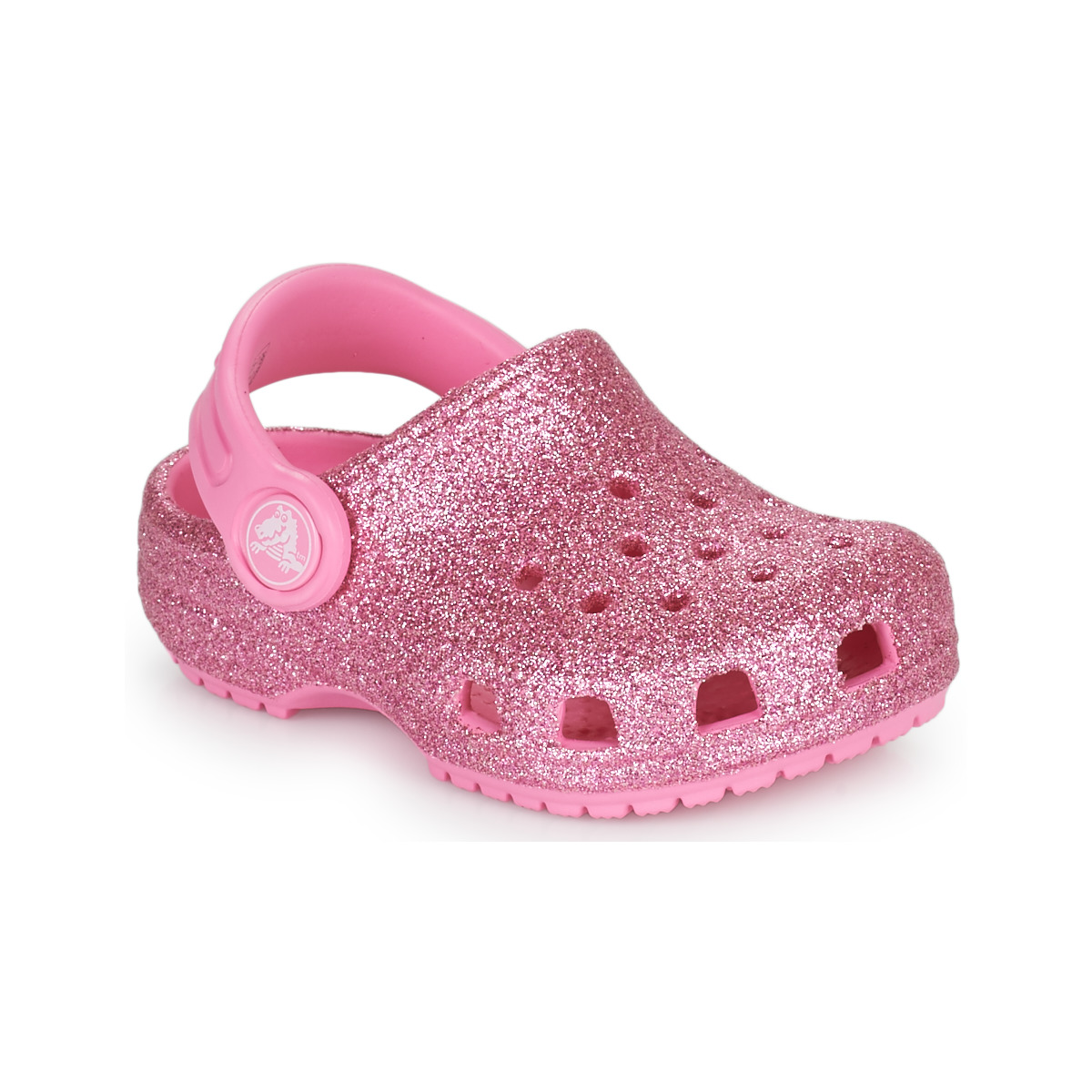 Sapatos Rapariga Tamancos Crocs CLASSIC GLITTER CLOG T Rosa