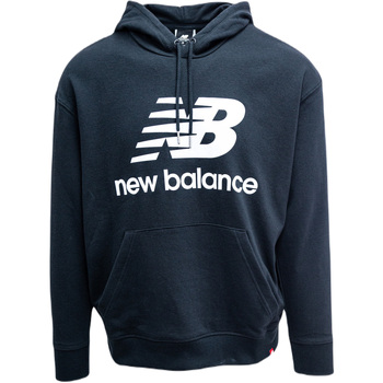Textil Mulher Sweats New Balance Essentials Stacked Logo Oversized Po Preto