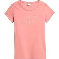 Textil Mulher T-Shirt mangas curtas 4F TSD353 Cor-de-rosa